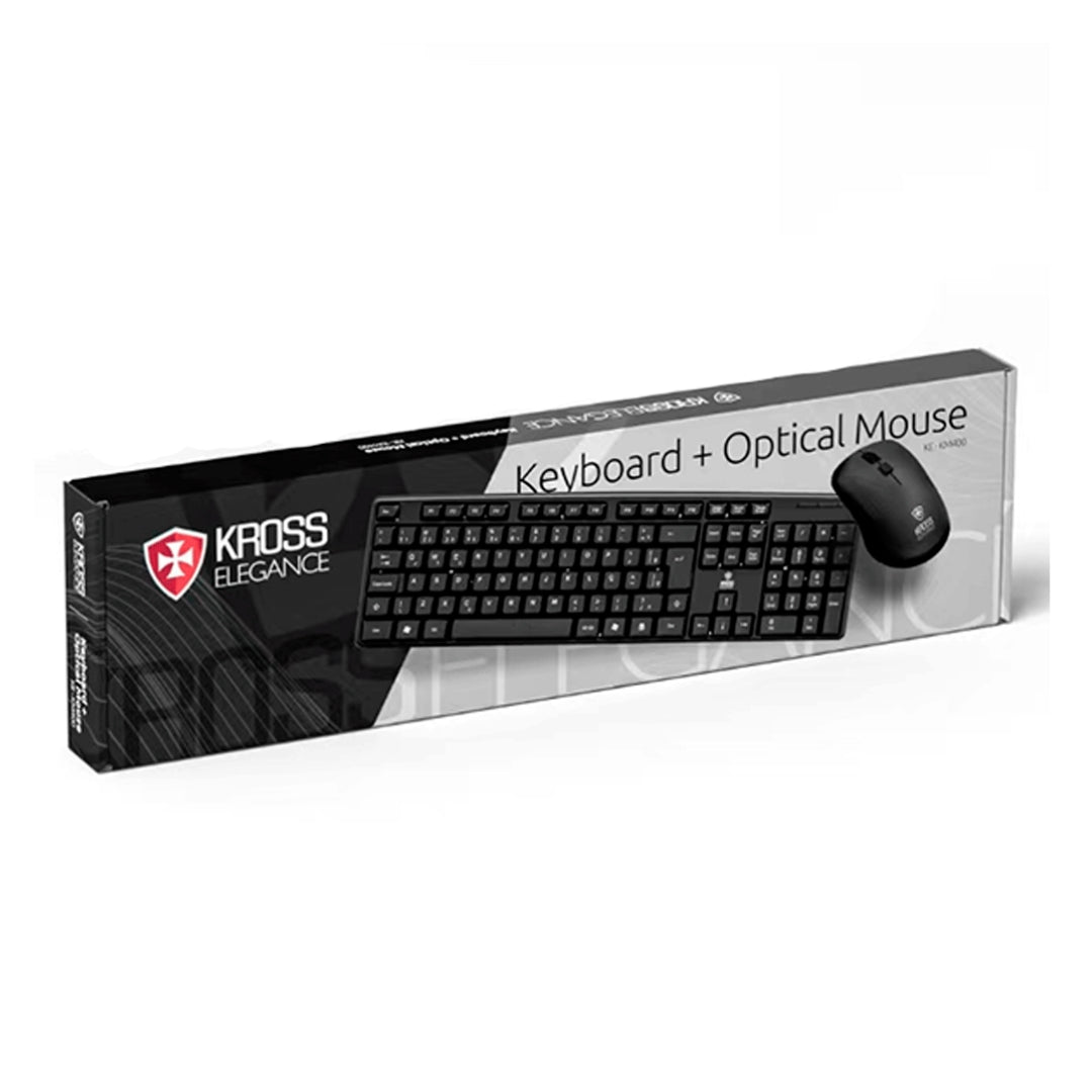 Kross Elegance KE-KM400 Kit Teclado e Mouse Óptico