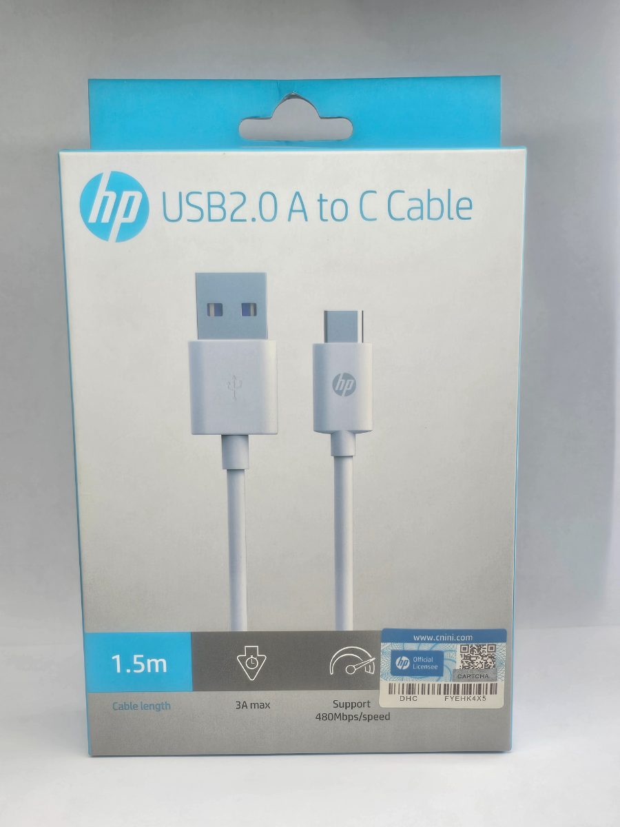 Carregador HP USB2.0 A to C Cable