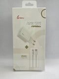 Carregador de Tomada Fancy Suprema + Cabo USB-C Lightning