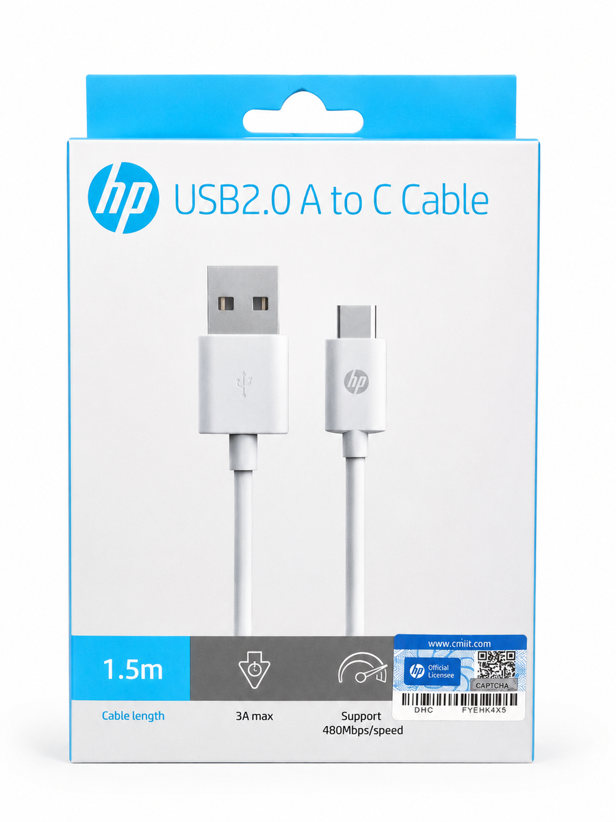 Carregador HP USB2.0 A to C Cable