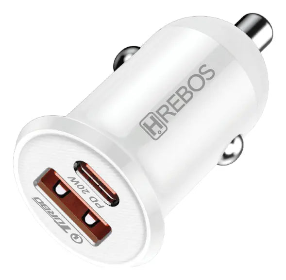 Hrebos Turbo Carregador Veicular PD 20W