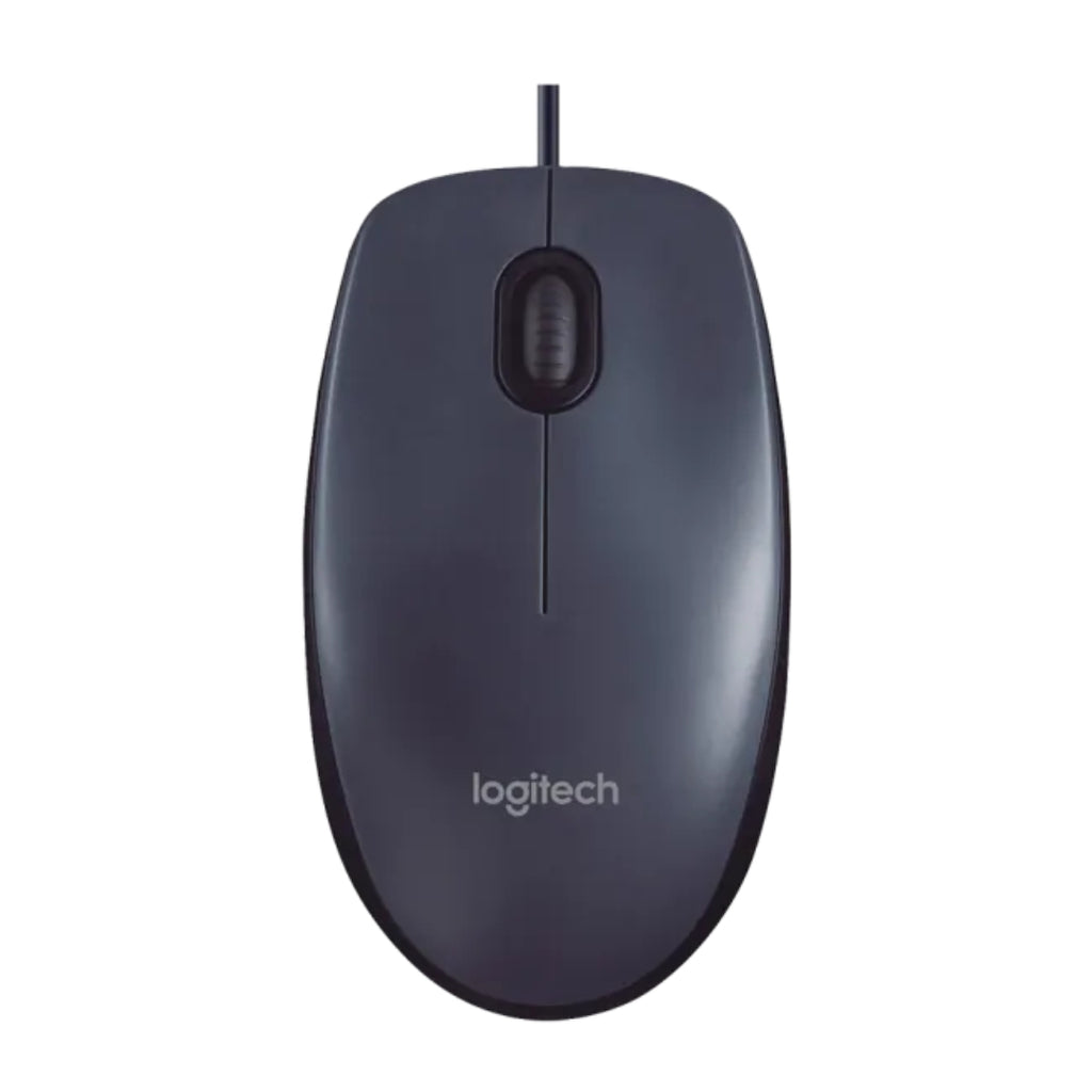 Mouse Logitech com Fio USB Design Compacto e Confortável