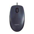 Mouse Logitech com Fio USB Design Compacto e Confortável