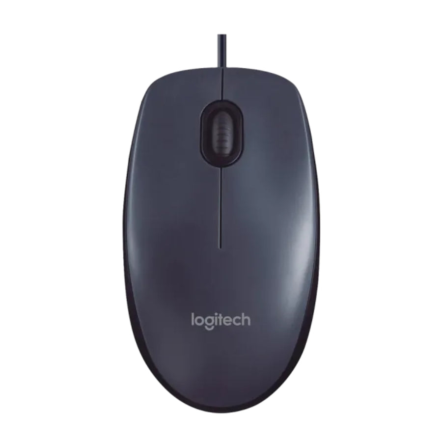 Mouse Logitech com Fio USB Design Compacto e Confortável