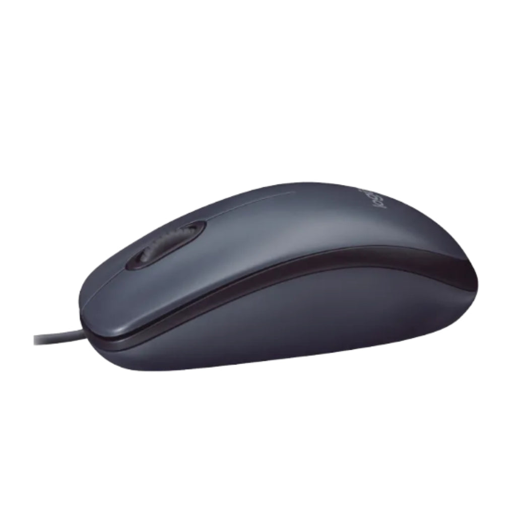 Mouse Logitech com Fio USB Design Compacto e Confortável