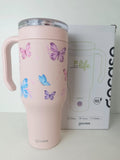 Copo Térmico Gocase Life 1180ml Rosa Borboletas