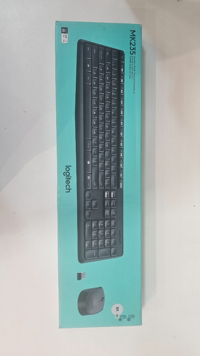 Kit Teclado e Mouse Sem Fio Logitech MK235