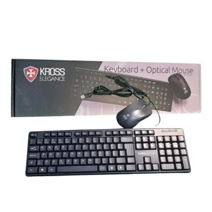Kross Elegance KE-KM400 Kit Teclado e Mouse Óptico